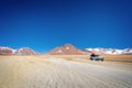 4x4 car on a road track in Sud Lipez Bolivia