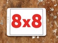 8x8 cloud communications company logo Royalty Free Stock Photo