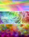 Vibrant Rainbow Website Banners Backgrounds