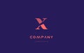 X company small letter logo icon design