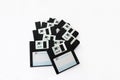 X-Data MF-2HD Floppy disks 3.5 inch on white isolated background Royalty Free Stock Photo