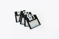 X-Data MF-2HD Floppy disks 3.5 inch on white isolated background Royalty Free Stock Photo