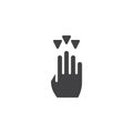 4x drag down vector icon
