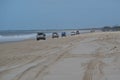 4x4 driving on the beach