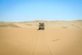 4x4 driving in the Namibian Desert.