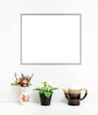 8x10 16x20 Frame Mockup on Light Background