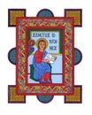 Saint John Icon Celtic Illuminated Manuscript