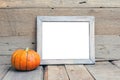 8x10 horizontal wooden frame mockup, rustic style