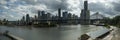 12x36 inch Brisbane Story Bridge Panorama Royalty Free Stock Photo