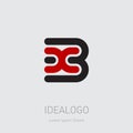 3 and X initial logo. 3X initial monogram logotype. X3 - design element or icon