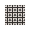 8x8 LED dot matrix display isolated on white. Top view.