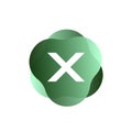 X Letter Logo Royalty Free Stock Photo