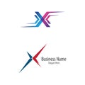 X letter logo vector icon illustration Royalty Free Stock Photo