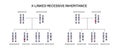 X linked recessive inheritance