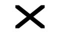 X Mark Close Delete Icon. Cross Negative Symbol, vector design Generative AI Royalty Free Stock Photo