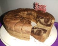 Marmer cake for birthday cake
