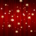 X'mas red curtain background Royalty Free Stock Photo