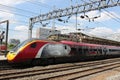 X-men pendolino electric train at Crewe station Royalty Free Stock Photo