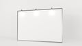 2x3 meters Pop Up basic unit Advertising banner media display backdrop. 3d illustration. Royalty Free Stock Photo