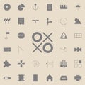 x o icon. web icons universal set for web and mobile Royalty Free Stock Photo