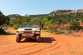 4x4 offroad adventure on red sand in the Palo Duro Canyon