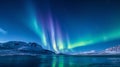 5353X3000 pixel,300DPI,size 17.5 X 10 INC. Ethereal aurora borealis pattern Royalty Free Stock Photo