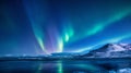 5353X3000 pixel,300DPI,size 17.5 X 10 INC. Ethereal aurora borealis pattern Royalty Free Stock Photo