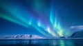 5353X3000 pixel,300DPI,size 17.5 X 10 INC. Ethereal aurora borealis pattern Royalty Free Stock Photo