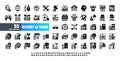 64x64 Pixel Perfect. Internet of Things IOT. Solid Glyph Icons Vector. for Website, Application, Printing, Document, Poster