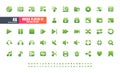 24x24 Pixel Perfect. Multimedia Players User Interface UI. Gradient Solid Glyph Icons. For App, Web, Print. Round Cap and Round