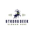 Logo Strong Deer General Good For Any Industry