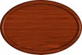 1x1.5 Mahogany Oval Sign Blank