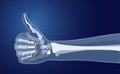 X-ray of the hand Royalty Free Stock Photo