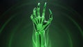 X-ray image of a hand Royalty Free Stock Photo