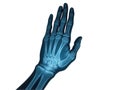X-ray image of a human hand, useful for medical and scientific purposes Royalty Free Stock Photo