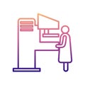 x-ray machine nolan icon. Simple thin line, outline vector of Hospital icons for ui and ux, website or mobile application