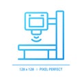 X ray machine pixel perfect gradient linear vector icon