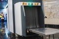 x ray metal detector check baggage in airport or public place b