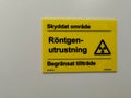 X-ray sign in Swedish