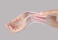 X-ray wrist muscle pain Royalty Free Stock Photo