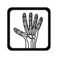 X-rays medical isolated icon