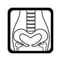 X-rays medical isolated icon