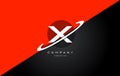 x red black technology alphabet company letter logo icon Royalty Free Stock Photo