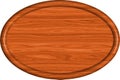 1x1.5 Redwood Oval Sign Blank