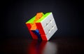 3x3 Rubik\'s cube on dark background