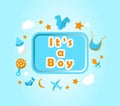 It's a boy lettering set for invitation and greeting card, prints and posters