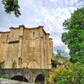 & x22;Santa Marina& x22; church View from bidebarri at Bergara, Basque Country