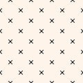 X seamless pattern with small cross