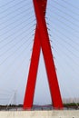 X in the shape of a cable-stayed bridge Royalty Free Stock Photo