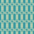 X shaped horizontal wickerwork seamless pattern Royalty Free Stock Photo